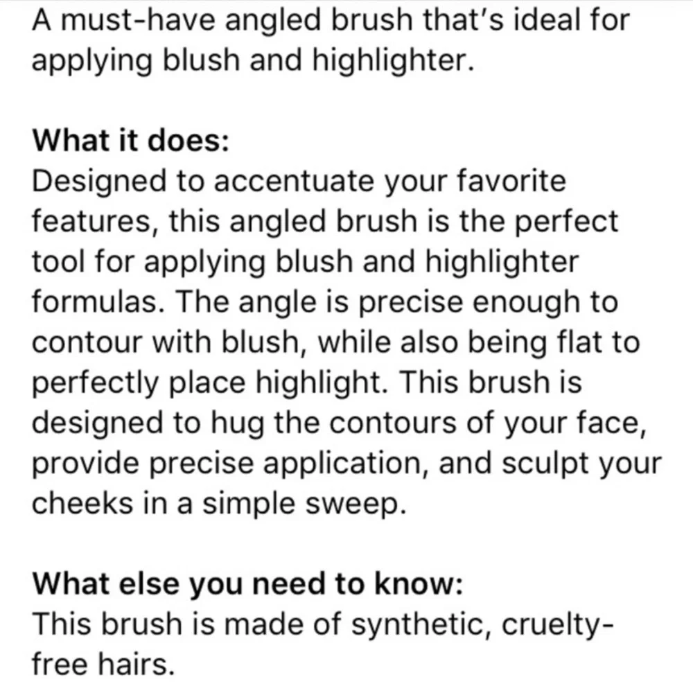 BECCA Angled Highlighting Brush